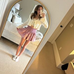 Queen of Sparkles oil spill pink shorts size extra small